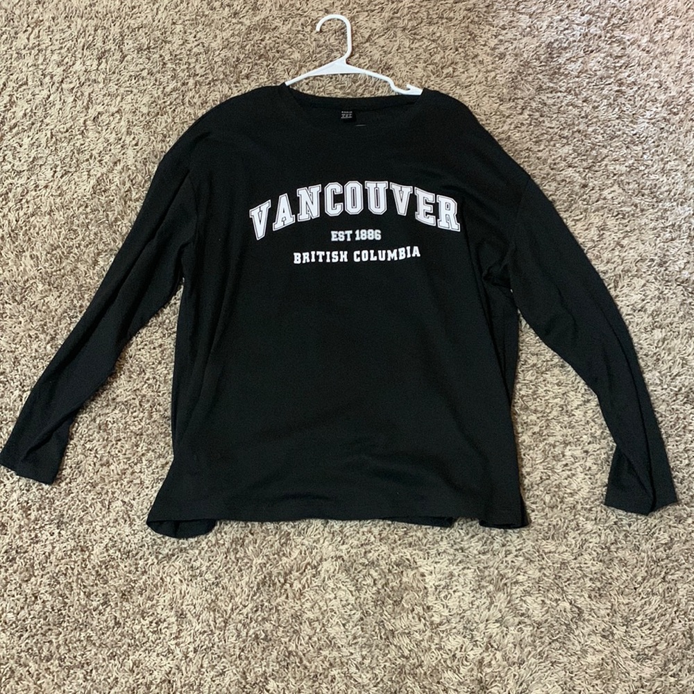 Oversized long sleeve shirt